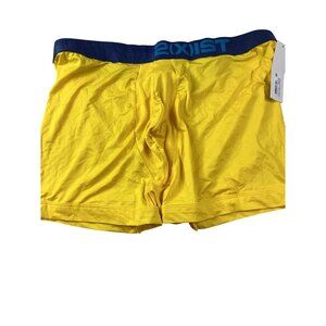2(X)IST Mens Electric Yellow Boxer Briefs *Pouch*Gay*X-Large *Nylon/Spandex*NWT